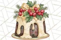 Christmas Dessert Clipart PNG Product Image 4