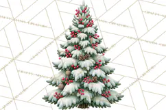 Christmas Tree Farm PNG Clipart, Santa & Elf Characters Product Image 4