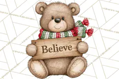 Christmas Animal Clipart PNG, Festive Animals Sign Clip Art Product Image 5