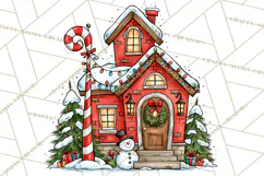 Christmas School Clipart PNG, Teacher Classroom Holiday Png Product Image 4