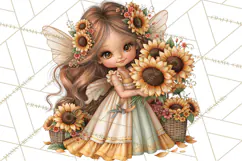 Sunflower Fairy World PNG, Fall Fairies Product Image 5
