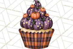 Halloween Cupcake Clipart PNG, Halloween Sweet Treats Product Image 5