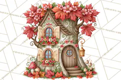 Enchanted Autumn Fairy World PNG, Fall Fairies Product Image 2