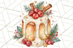 Christmas Dessert Clipart PNG Product Image 2