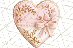 Pink Autumn Cookies Clipart PNG Product Image 2