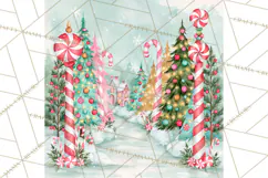 Merry And Bright Christmas Watercolor PNG Product Image 2