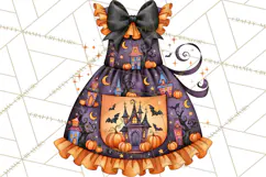 Bright Halloween Kitchen Clipart PNG, Spooky Aprons Mixers Product Image 2