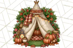 Halloween Camper Clipart PNG Vintage Camping Designs Product Image 2