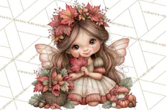 Enchanted Autumn Fairy World PNG, Fall Fairies Product Image 3