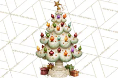Vintage Christmas Clipart PNG, Christmas Retro Characters Product Image 2