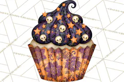 Halloween Cupcake Clipart PNG, Halloween Sweet Treats Product Image 3