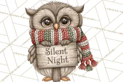 Christmas Animal Clipart PNG, Festive Animals Sign Clip Art Product Image 4