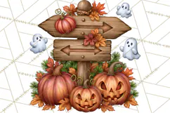 Halloween Camper Clipart PNG Vintage Camping Designs Product Image 3