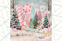 Merry And Bright Christmas Watercolor PNG Product Image 5