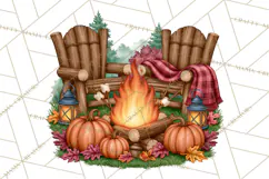 Halloween Camper Clipart PNG Vintage Camping Designs Product Image 4