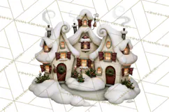 Vintage Christmas Clipart PNG, Christmas Retro Characters Product Image 4