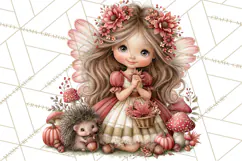 Enchanted Autumn Fairy World PNG, Fall Fairies Product Image 5
