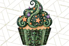 Halloween Cupcake Clipart PNG, Halloween Sweet Treats Product Image 5