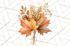 Fall Animals Clipart PNG, Autumn Floral Designs Product Image 5