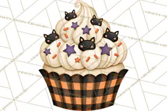 Halloween Cupcake Clipart PNG, Halloween Sweet Treats Product Image 2