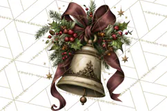 Vintage Christmas Clipart PNG, Christmas Retro Characters Product Image 5