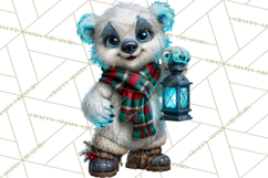 Neon North Pole PNG Christmas Clipart Product Image 2