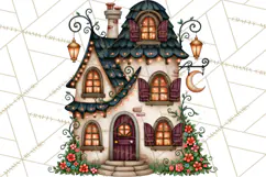 Midnight Halloween Fairy World PNG, Fall Fairies Product Image 3