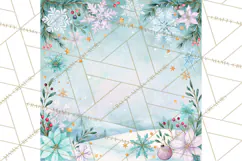 Merry And Bright Christmas Watercolor PNG Product Image 3
