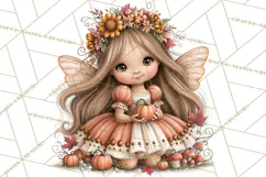 Enchanted Autumn Fairy World PNG, Fall Fairies Product Image 3