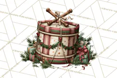 Vintage Christmas Clipart PNG, Christmas Retro Characters Product Image 2