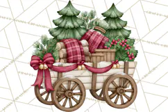 Christmas Tree Farm PNG Clipart, Santa & Elf Characters Product Image 3