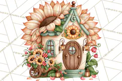 Sunflower Fairy World PNG, Fall Fairies Product Image 4