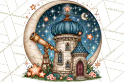 Midnight Halloween Fairy World PNG, Fall Fairies Product Image 4