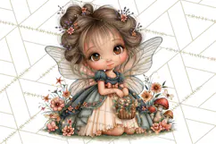 Midnight Halloween Fairy World PNG, Fall Fairies Product Image 4