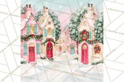 Merry And Bright Christmas Watercolor PNG Product Image 5