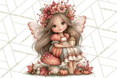Enchanted Autumn Fairy World PNG, Fall Fairies Product Image 2