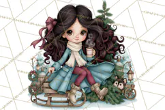 Christmas Tree Farm PNG Clipart, Santa & Elf Characters Product Image 5