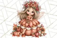 Enchanted Autumn Fairy World PNG, Fall Fairies Product Image 5