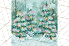 Merry And Bright Christmas Watercolor PNG Product Image 5