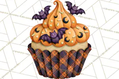 Halloween Cupcake Clipart PNG, Halloween Sweet Treats Product Image 5