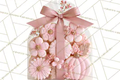 Pink Autumn Cookies Clipart PNG Product Image 5
