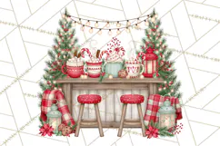 Christmas Tree Farm PNG Clipart, Santa & Elf Characters Product Image 5