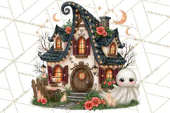 Midnight Halloween Fairy World PNG, Fall Fairies Product Image 2