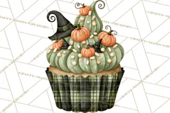 Halloween Cupcake Clipart PNG, Halloween Sweet Treats Product Image 2