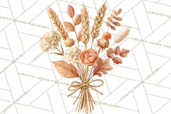 Fall Animals Clipart PNG, Autumn Floral Designs Product Image 2