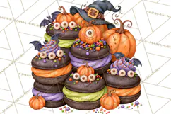 Spooky Halloween Desserts Clipart PNG Product Image 2