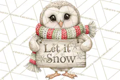 Christmas Animal Clipart PNG, Festive Animals Sign Clip Art Product Image 2