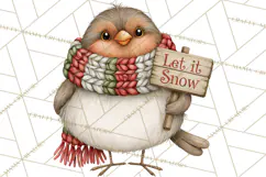 Christmas Animal Clipart PNG, Festive Animals Sign Clip Art Product Image 3