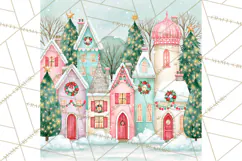 Merry And Bright Christmas Watercolor PNG Product Image 3