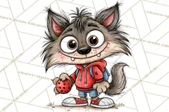Halloween School Clipart Creepy Cute Monster Students PNG Product Image 2